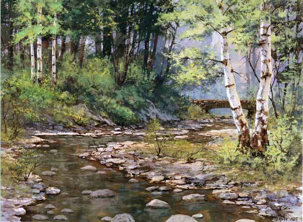 Glacier National Park - Fishcreek - Giclée