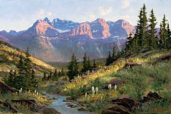 Glacier National Park - Glacier Hiline - Giclée