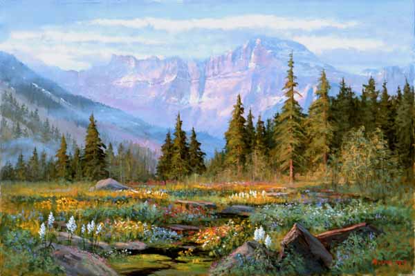 Glacier National Park - Glacier Grotto - Giclée