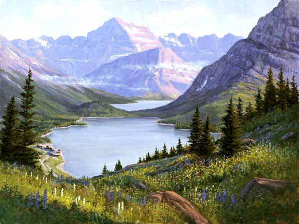 Glacier National Park - Many Glacier  - Giclée