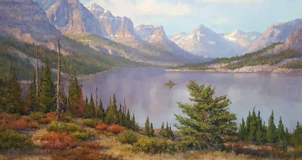 Glacier National Park - Along St. Mary Lake - Giclée