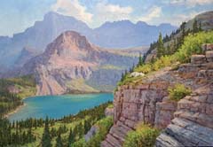 Glacier National Park Original Oil Paintings by Mark Ogle