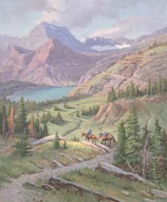 Glacier National Park Original Oil Paintings by Mark Ogle