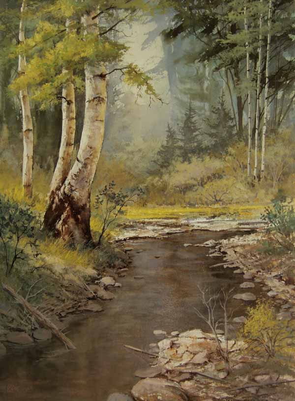 Glacier National Park - Apgar Creek - Giclée