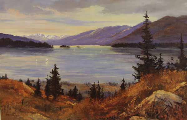 Glacier National Park - Flathead Lake - Giclée