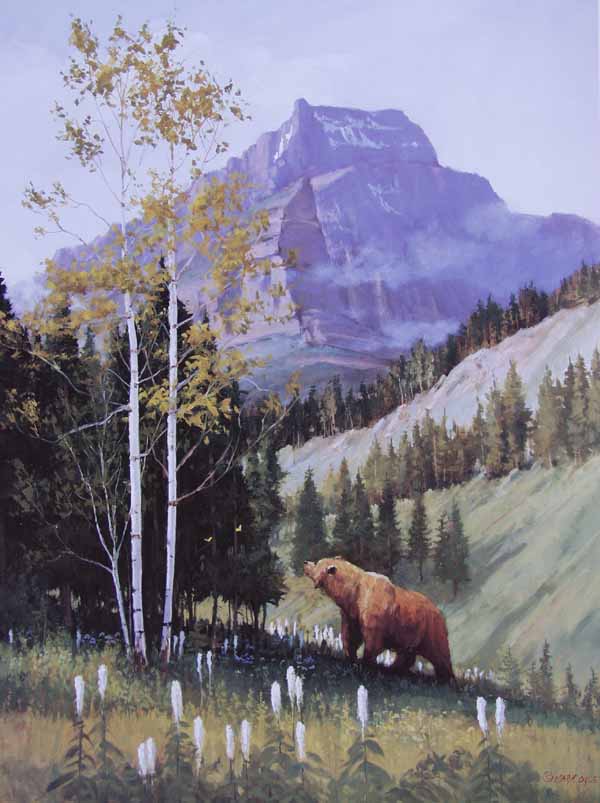 Glacier National Park - Three Monarchs - Giclée